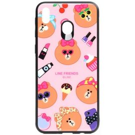 Купить Чехол-накладка TOTO Cartoon Print Glass Case Samsung Galaxy M20 Line friends Linc, фото , характеристики, отзывы