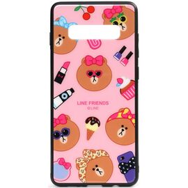 Придбати Чехол-накладка TOTO Cartoon Print Glass Case Samsung Galaxy S10+ Line friends Linc, image , характеристики, відгуки