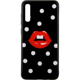 Придбати Чехол-накладка TOTO Cartoon Print Glass Case Samsung Galaxy A70 Red Lips, image , характеристики, відгуки