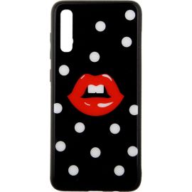 Купить Чехол-накладка TOTO Cartoon Print Glass Case Samsung Galaxy A70 Red Lips, фото , характеристики, отзывы