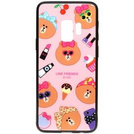 Купить Чехол-накладка TOTO Cartoon Print Glass Case Samsung Galaxy S9 Line friends Linc, фото , характеристики, отзывы