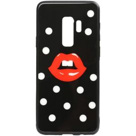 Купить Чехол-накладка TOTO Cartoon Print Glass Case Samsung Galaxy S9+ Red Lips, фото , характеристики, отзывы