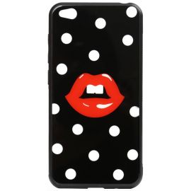 Придбати Чехол-накладка TOTO Cartoon Print Glass Case Xiaomi Redmi Go Red Lips, image , характеристики, відгуки