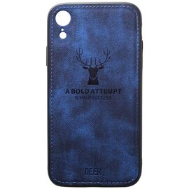 Купить Чехол-накладка TOTO Deer Shell With Leather Effect Case Apple iPhone XR Dark Blue, фото , характеристики, отзывы