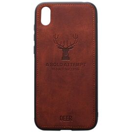 Купить Чехол-накладка TOTO Deer Shell With Leather Effect Case Huawei Y5 2019 Brown, фото , характеристики, отзывы