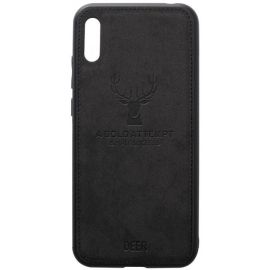 Купить Чехол-накладка TOTO Deer Shell With Leather Effect Case Huawei Y6 2019 Black, фото , характеристики, отзывы