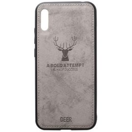 Купить Чехол-накладка TOTO Deer Shell With Leather Effect Case Huawei Y6 2019 Grey, фото , характеристики, отзывы