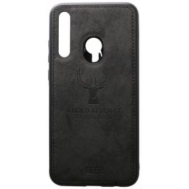 Купить Чехол-накладка TOTO Deer Shell With Leather Effect Case Huawei P Smart+ 2019 Black, фото , характеристики, отзывы