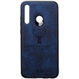 Купить Чехол-накладка TOTO Deer Shell With Leather Effect Case Huawei P Smart+ 2019 Dark Blue, фото , характеристики, отзывы