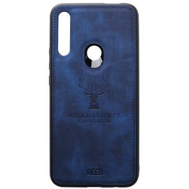 Купить Чехол-накладка TOTO Deer Shell With Leather Effect Case Huawei P Smart Z Dark Blue, фото , характеристики, отзывы