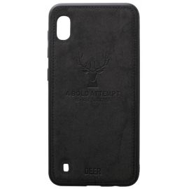 Купить Чехол-накладка TOTO Deer Shell With Leather Effect Case Samsung Galaxy A10 Black, фото , характеристики, отзывы