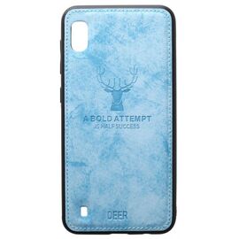 Придбати Чехол-накладка TOTO Deer Shell With Leather Effect Case Samsung Galaxy A10 Blue, image , характеристики, відгуки