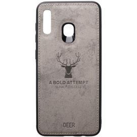 Придбати Чехол-накладка TOTO Deer Shell With Leather Effect Case Samsung Galaxy A20/A30 Grey, image , характеристики, відгуки