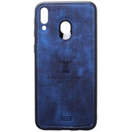 Купить Чехол-накладка TOTO Deer Shell With Leather Effect Case Samsung Galaxy M20 Dark Blue, фото , характеристики, отзывы