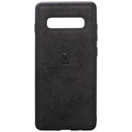 Купить Чехол-накладка TOTO Deer Shell With Leather Effect Case Samsung Galaxy S10 Black, фото , характеристики, отзывы