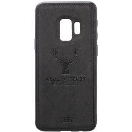 Придбати Чехол-накладка TOTO Deer Shell With Leather Effect Case Samsung Galaxy S9 Black, image , характеристики, відгуки