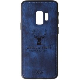 Купить Чехол-накладка TOTO Deer Shell With Leather Effect Case Samsung Galaxy S9 Dark Blue, фото , характеристики, отзывы