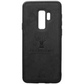 Купить Чехол-накладка TOTO Deer Shell With Leather Effect Case Samsung Galaxy S9+ Black, фото , характеристики, отзывы