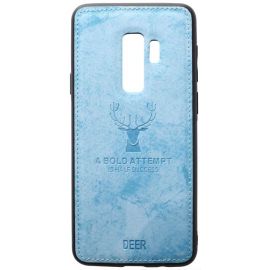 Купить Чехол-накладка TOTO Deer Shell With Leather Effect Case Samsung Galaxy S9+ Blue, фото , характеристики, отзывы