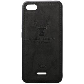 Придбати Чехол-накладка TOTO Deer Shell With Leather Effect Case Xiaomi Redmi 6A Black, image , характеристики, відгуки