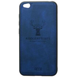 Купить Чехол-накладка TOTO Deer Shell With Leather Effect Case Xiaomi Redmi Go Dark Blue, фото , характеристики, отзывы