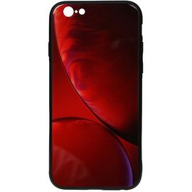 Придбати Чехол-накладка TOTO Print Glass Space Case Apple iPhone 6/6s Rubin Red, image , характеристики, відгуки