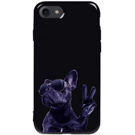 Купить Чехол-накладка TOTO Pure TPU 2mm Print Case Apple iPhone 7/8/SE 2020 #80 Cooldog Black, фото , характеристики, отзывы