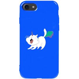 Придбати Чехол-накладка TOTO Pure TPU 2mm Print Case Apple iPhone 7/8/SE 2020 #6 Cat Puk Blue, image , характеристики, відгуки