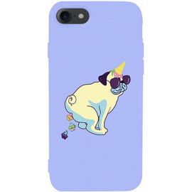 Купить Чехол-накладка TOTO Matt TPU 2mm Print Case Apple iPhone 7/8/SE 2020 #77 Kakedog Light Purple, фото , характеристики, отзывы