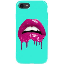 Придбати Чехол-накладка TOTO Pure TPU 2mm Print Case Apple iPhone 7/8/SE 2020 #32 Lips Mint, image , характеристики, відгуки