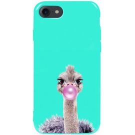 Купить Чехол-накладка TOTO Pure TPU 2mm Print Case Apple iPhone 7/8/SE 2020 #38 Ostrich Gum Mint, фото , характеристики, отзывы