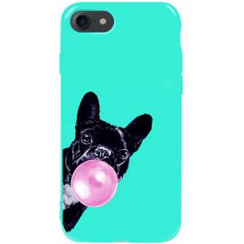 Купить Чехол-накладка TOTO Pure TPU 2mm Print Case Apple iPhone 7/8/SE 2020 #75 Bubbledog Mint, фото , характеристики, отзывы