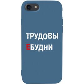 Придбати Чехол-накладка TOTO Matt TPU 2mm Print Case Apple iPhone 7/8/SE 2020 #78 Budni Navy Blue, image , характеристики, відгуки