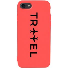Придбати Чехол-накладка TOTO Matt TPU 2mm Print Case Apple iPhone 7/8/SE 2020 #45 Travel Orange, image , характеристики, відгуки