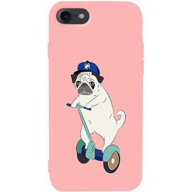 Купить Чехол-накладка TOTO Matt TPU 2mm Print Case Apple iPhone 7/8/SE 2020 #2 Dog Skate Pink, фото , характеристики, отзывы