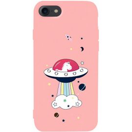 Купить Чехол-накладка TOTO Matt TPU 2mm Print Case Apple iPhone 7/8/SE 2020 #17 Ufo Pink, фото , характеристики, отзывы