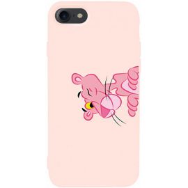 Купить Чехол-накладка TOTO Matt TPU 2mm Print Case Apple iPhone 7/8/SE 2020 #54 Pink Pantera Sand pink, фото , характеристики, отзывы