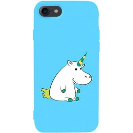 Придбати Чехол-накладка TOTO Matt TPU 2mm Print Case Apple iPhone 7/8 #1 Unicorn Circle Sky Blue, image , характеристики, відгуки