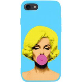 Купить Чехол-накладка TOTO Matt TPU 2mm Print Case Apple iPhone 7/8/SE 2020 #44 Monro Sky Blue, фото , характеристики, отзывы