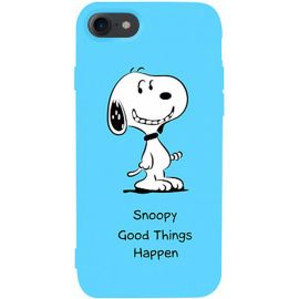 Придбати Чехол-накладка TOTO Matt TPU 2mm Print Case Apple iPhone 7/8/SE 2020 #64 Snoopy Sky Blue, image , характеристики, відгуки