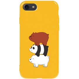 Купить Чехол-накладка TOTO Pure TPU 2mm Print Case Apple iPhone 7/8/SE 2020 #13 Bears Yellow, фото , характеристики, отзывы