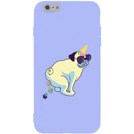 Купить Чехол-накладка TOTO Matt TPU 2mm Print Case Apple iPhone 6/6s #77 Kakedog Light Purple, фото , характеристики, отзывы