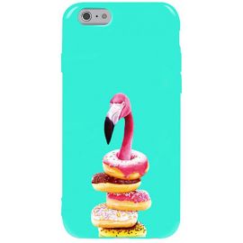 Купить Чехол-накладка TOTO Pure TPU 2mm Print Case Apple iPhone 6/6s #35 Flamingo Donats Mint, фото , характеристики, отзывы