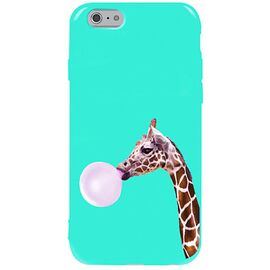Придбати Чехол-накладка TOTO Pure TPU 2mm Print Case Apple iPhone 6/6s Giraff Gum Mint, image , характеристики, відгуки