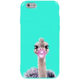 Придбати Чехол-накладка TOTO Pure TPU 2mm Print Case Apple iPhone 6/6s #38 Ostrich Gum Mint, image , характеристики, відгуки