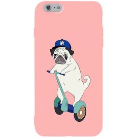 Придбати Чехол-накладка TOTO Matt TPU 2mm Print Case Apple iPhone 6/6s #2 Dog Skate Pink, image , характеристики, відгуки