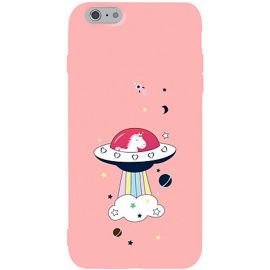 Придбати Чехол-накладка TOTO Matt TPU 2mm Print Case Apple iPhone 6/6s #17 Ufo Pink, image , характеристики, відгуки