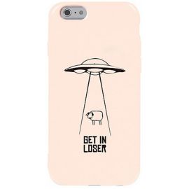 Купить Чехол-накладка TOTO Pure TPU 2mm Print Case Apple iPhone 6/6s #70 Get Loser Sand pink, фото , характеристики, отзывы