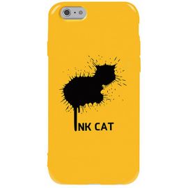 Купить Чехол-накладка TOTO Pure TPU 2mm Print Case Apple iPhone 6/6s #48 Inkcat Yellow, фото , характеристики, отзывы