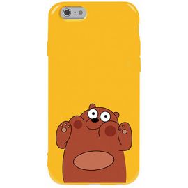 Купить Чехол-накладка TOTO Pure TPU 2mm Print Case Apple iPhone 6/6s #56 Bear Ups Yellow, фото , характеристики, отзывы